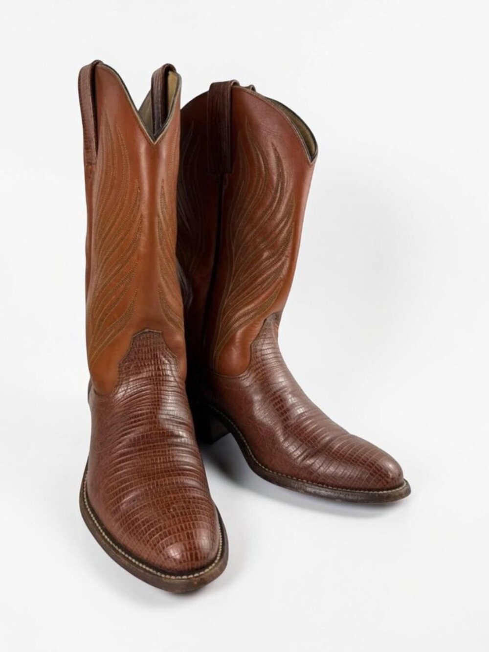 Vintage Frye Men’s Brown Leather Western Cowboy Boots 10.5 B